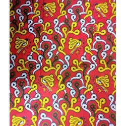 042 oiseau diamant rouge jaune