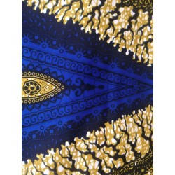 076 batik bleu et beige